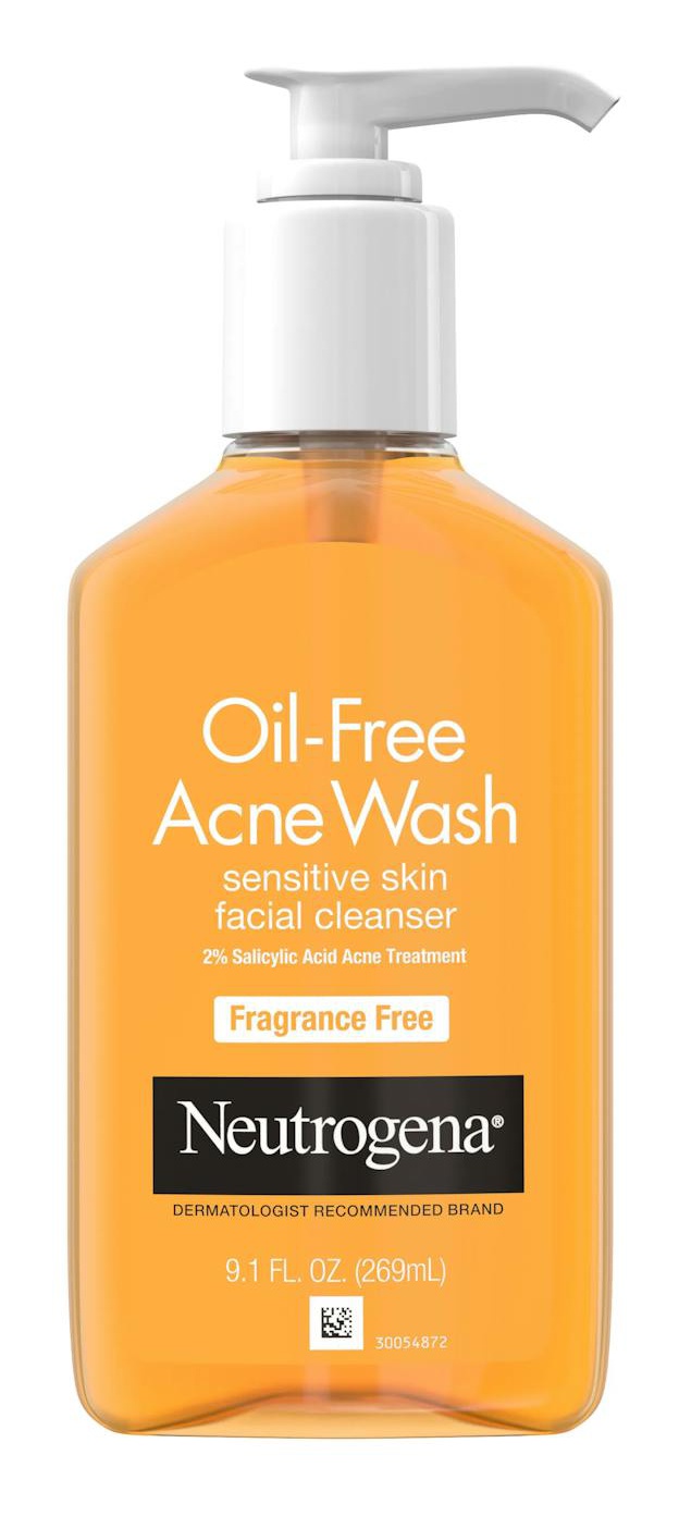 Neutrogena Oil-Free Acne Wash Facial Cleanser (Fragrance Free) — Limpiadores de Saviat Skincare