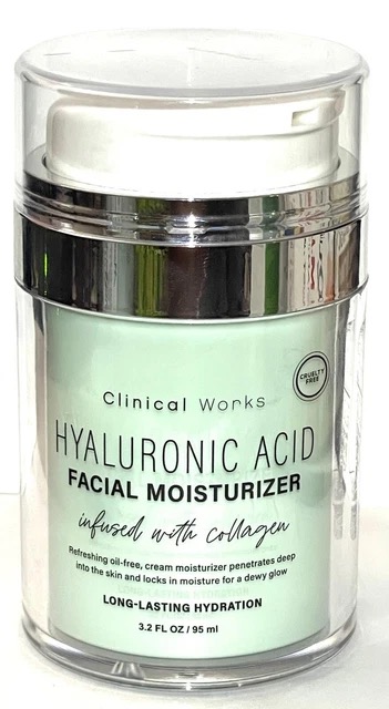 Clinical Works Hyaluronic Acid Facial Moizturizer — Cremas de Saviat Skincare