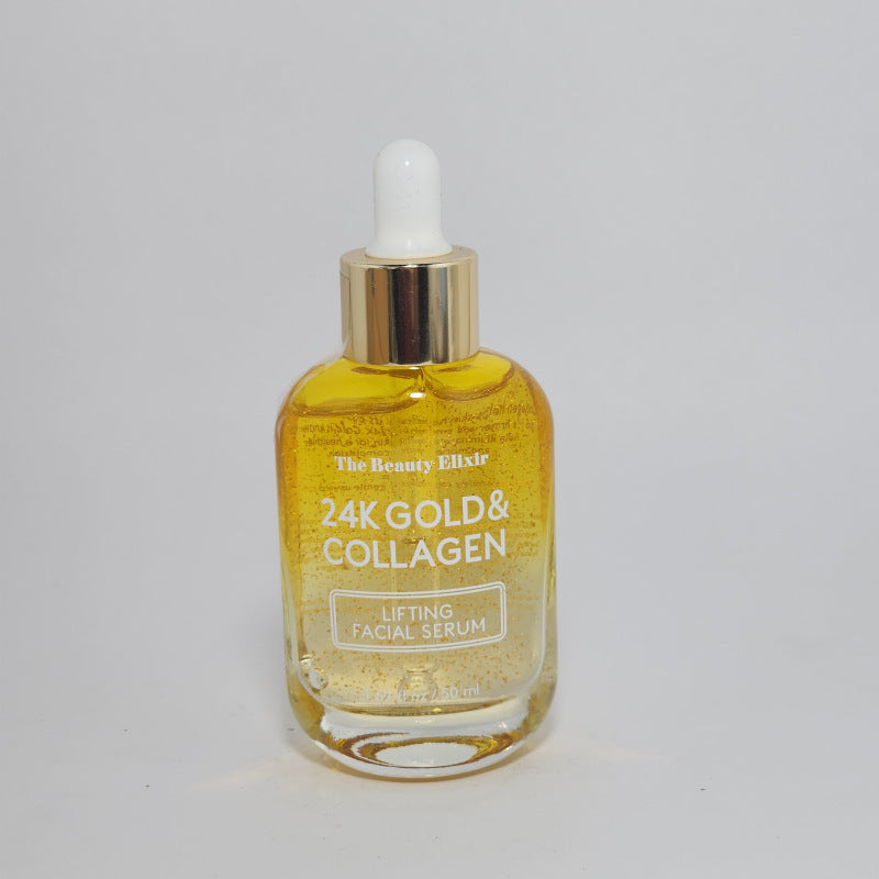 The Beuty Elixer-24k Gold & Collagen lifting facial serum — Serums de Saviat Skincare