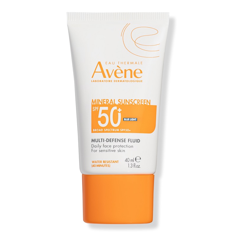 Mineral Sunscreen Multi-Defense Fluid SPF50+ 1.3 oz — Protector solar de Saviat Skincare